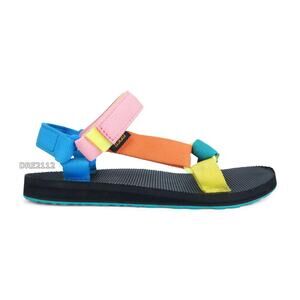 Teva Colorblock Webbing Sandal in Blue, Pink, Orange, Yellow, Teal